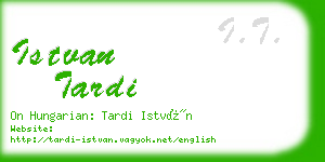 istvan tardi business card